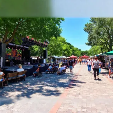 Kreasi Taman Festival Musik Dengan Konblok
